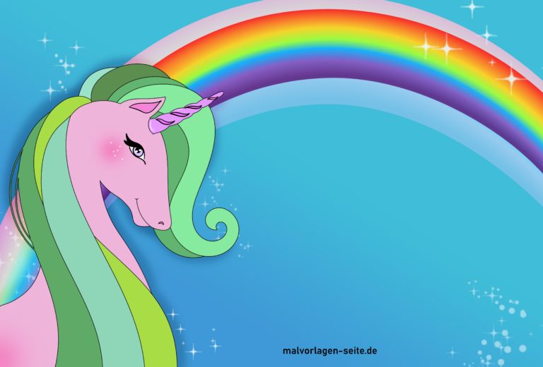  Vorlage Einhorn Bild - Jetzt kostenlos herunterladen 