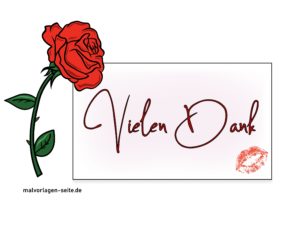 Dankeskarte - Vielen Dank