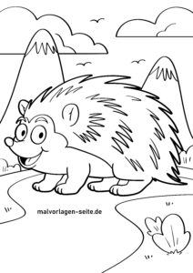 Malvorlage Igel