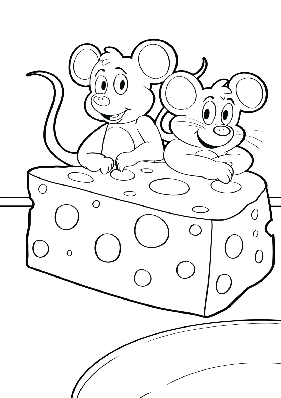  Malvorlage Maus - Ausmalbild kostenlos herunterladen Motiv 