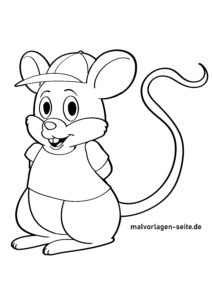 Ausmalbilder Mäuse gratis herunterladen und ausmalen