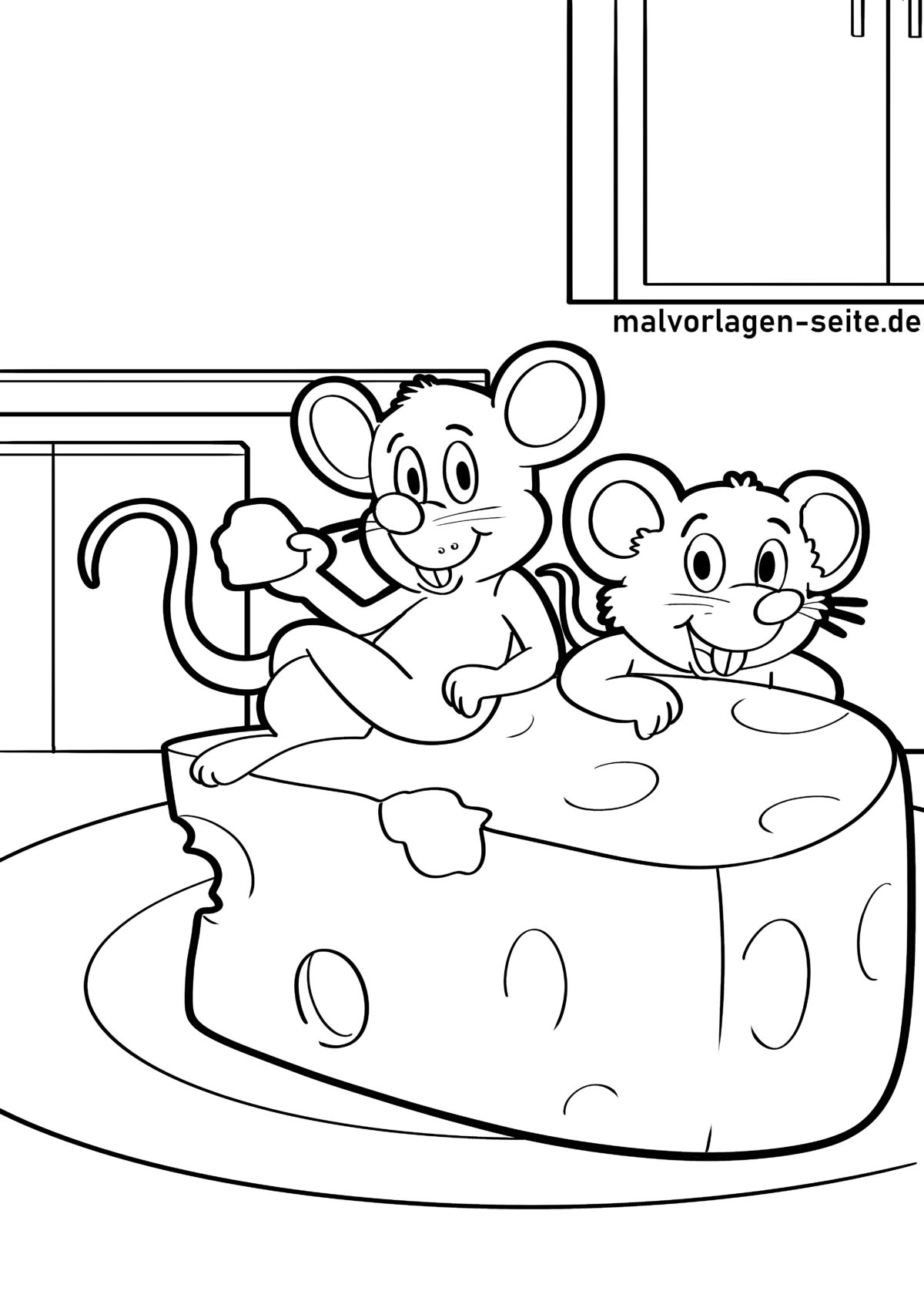 Malvorlage Maus