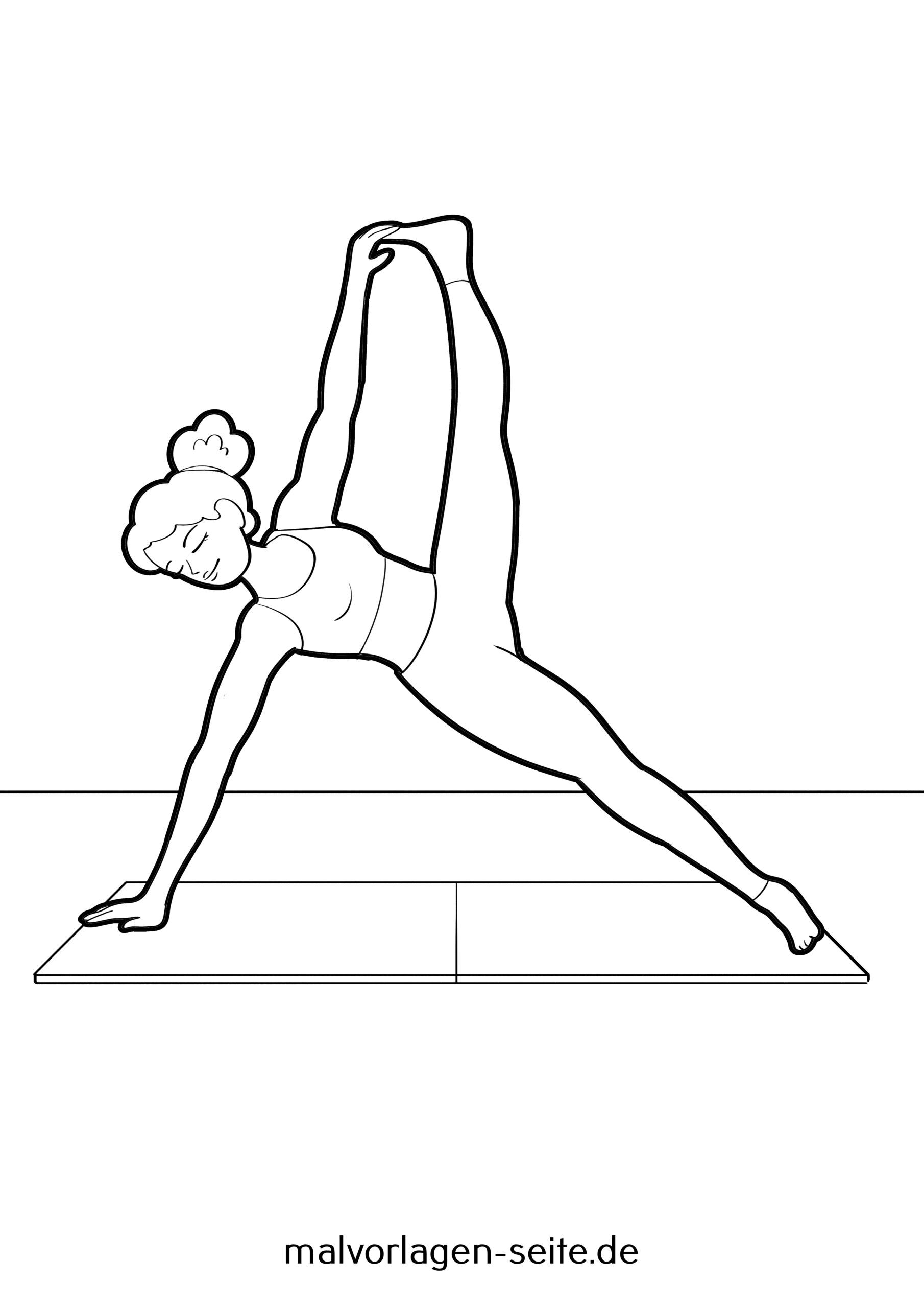 Malvorlage Yoga