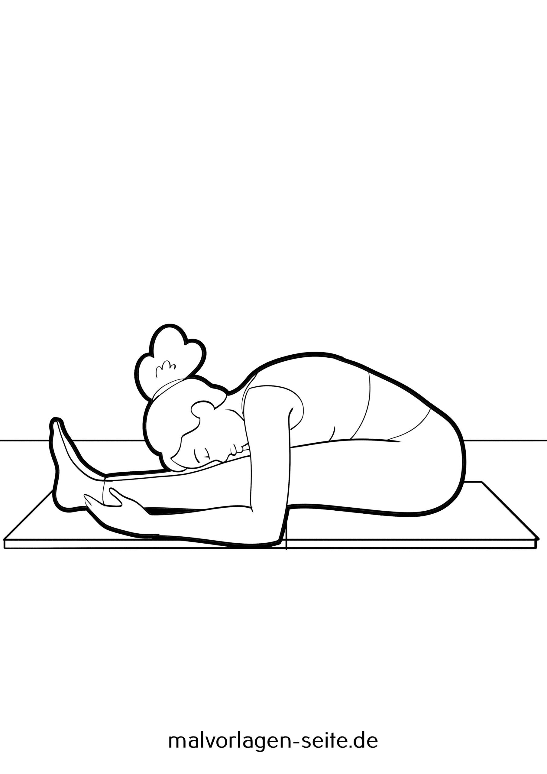 Malvorlage Yoga