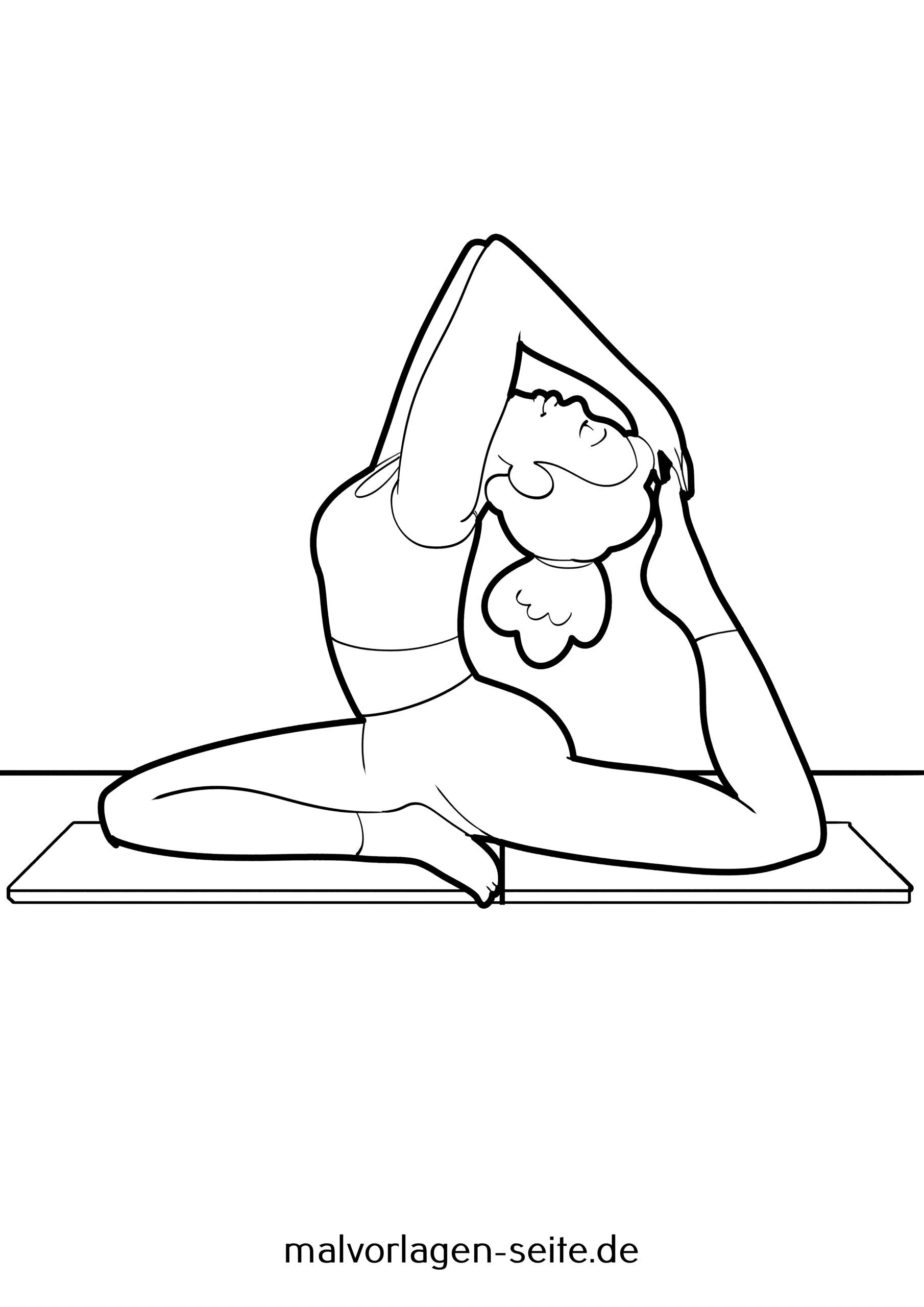 Malvorlage Yoga