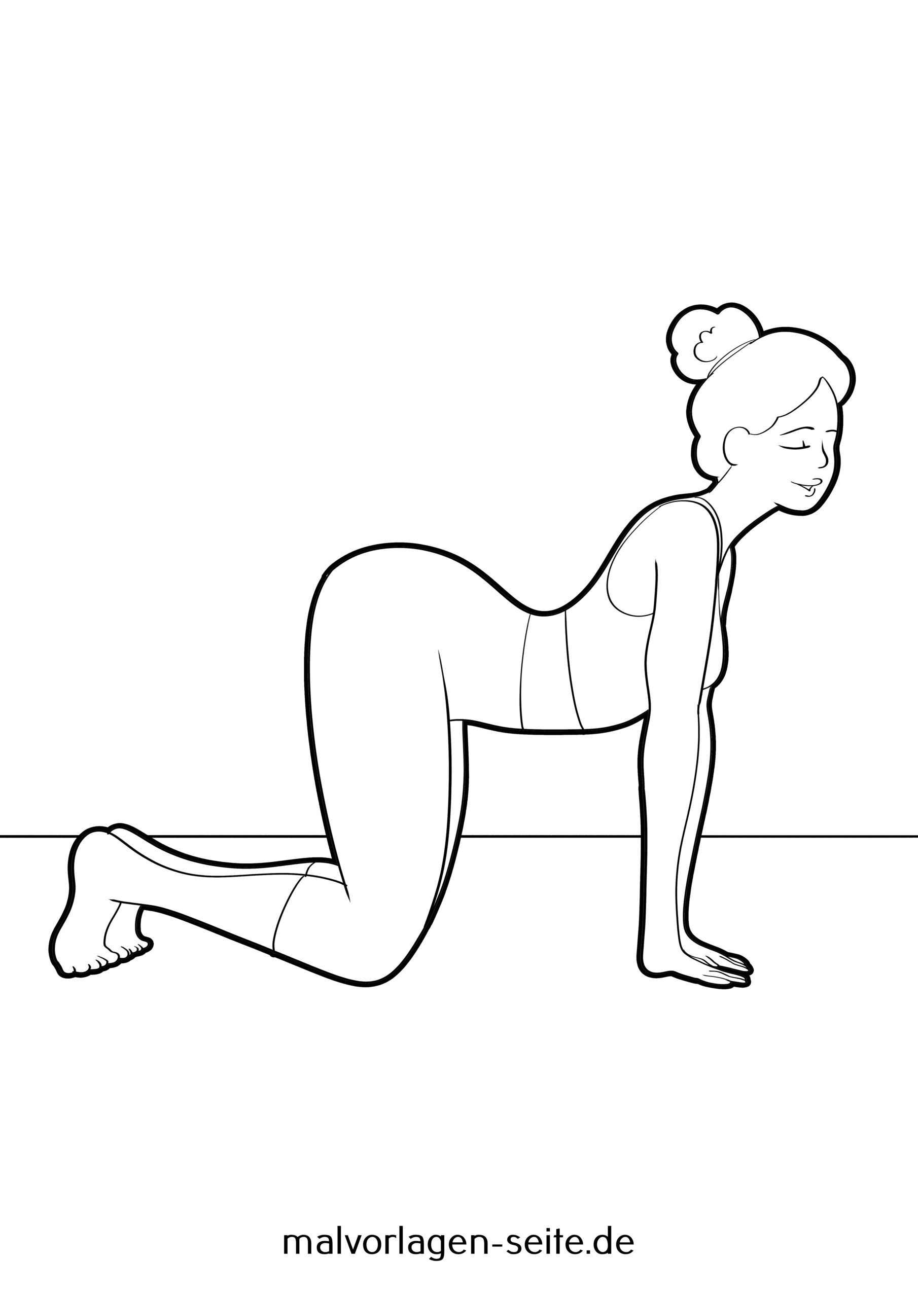 Malvorlage Yoga