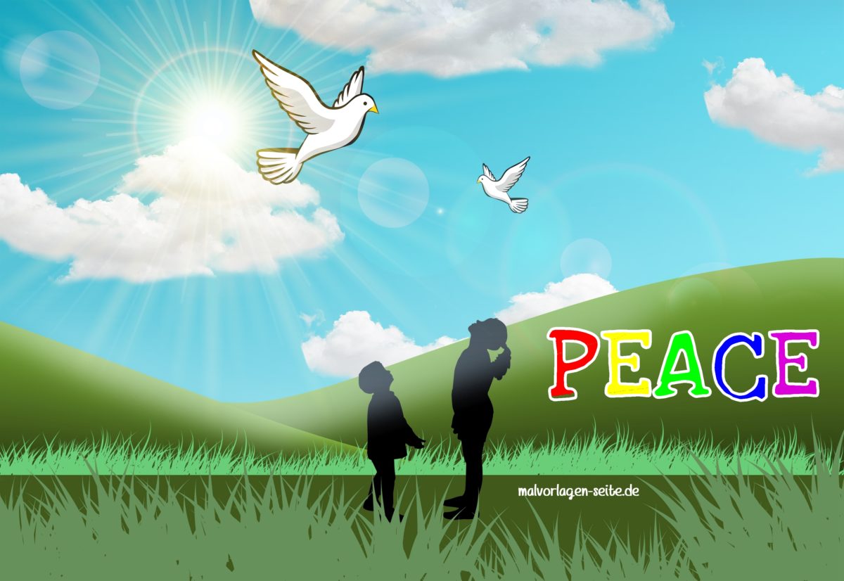 Peace - Kids with peace dove