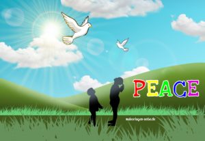 Peace - Kids with peace dove