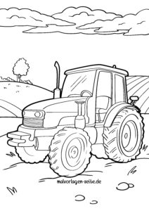 ausmalbilder traktoren kostenlos
