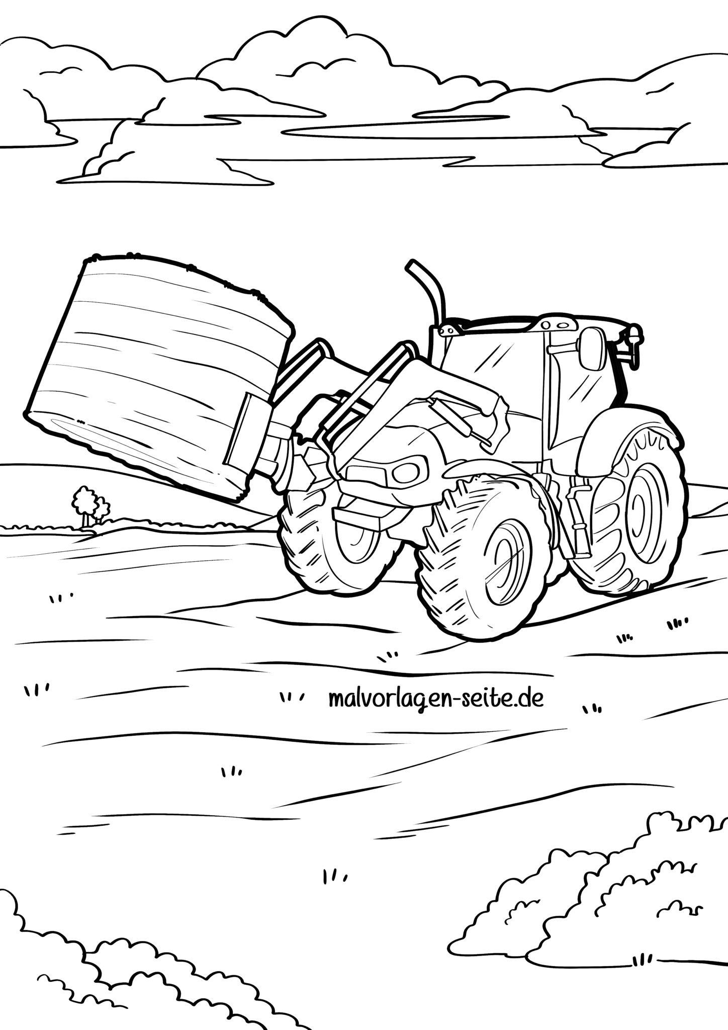  Malvorlage Traktor - Jetzt kostenlos herunterladen 