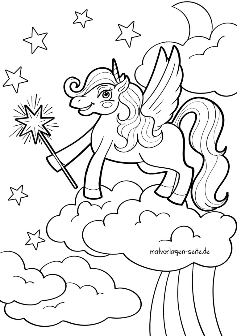  Malvorlage Einhorn 