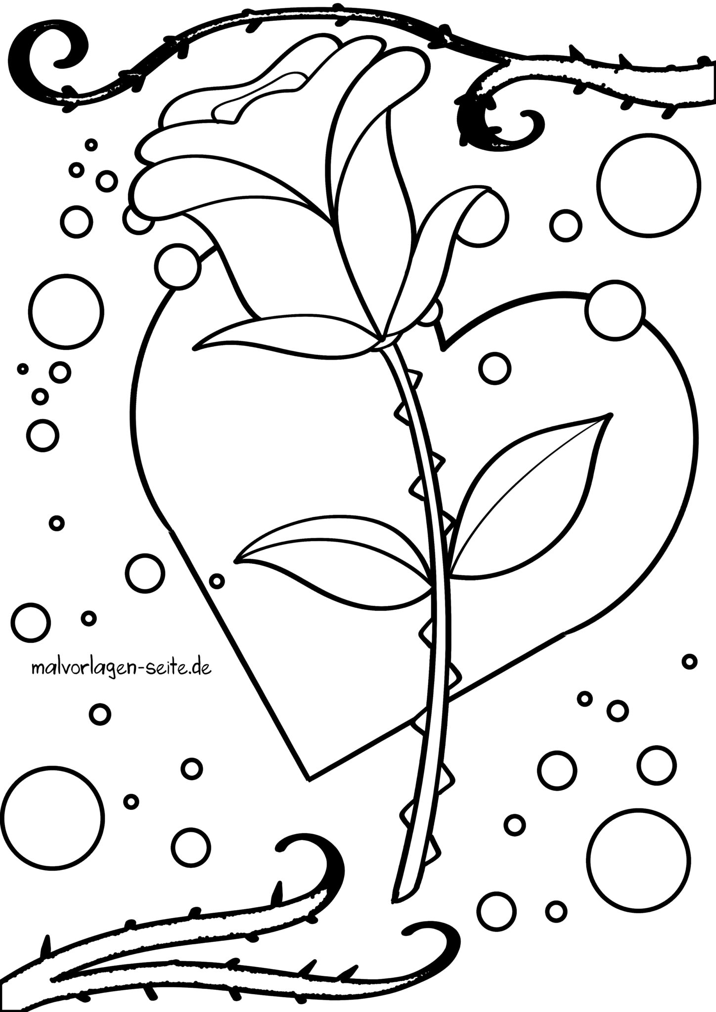  Malvorlage Herzen - Jetzt kostenlos herunterladen Illustration 