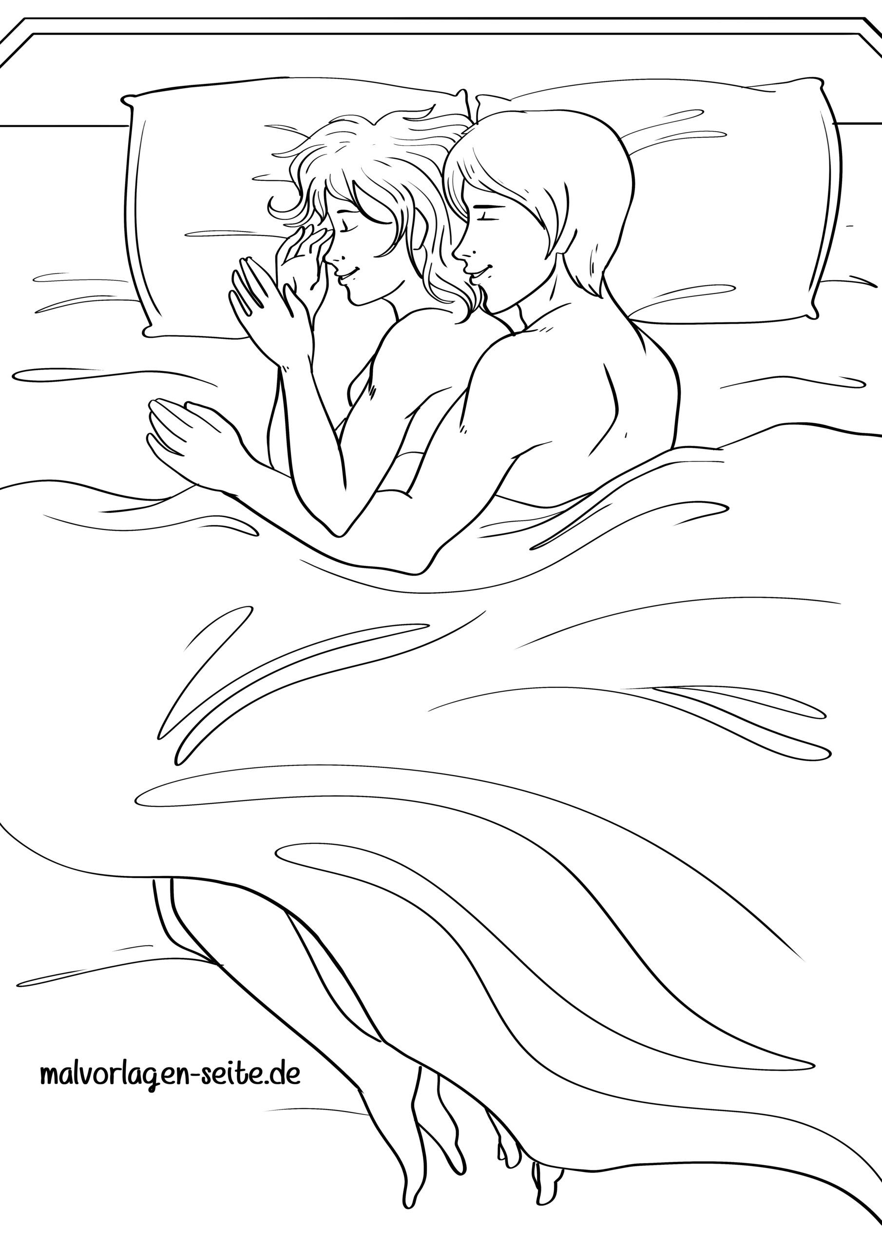 Malvorlage Paar
