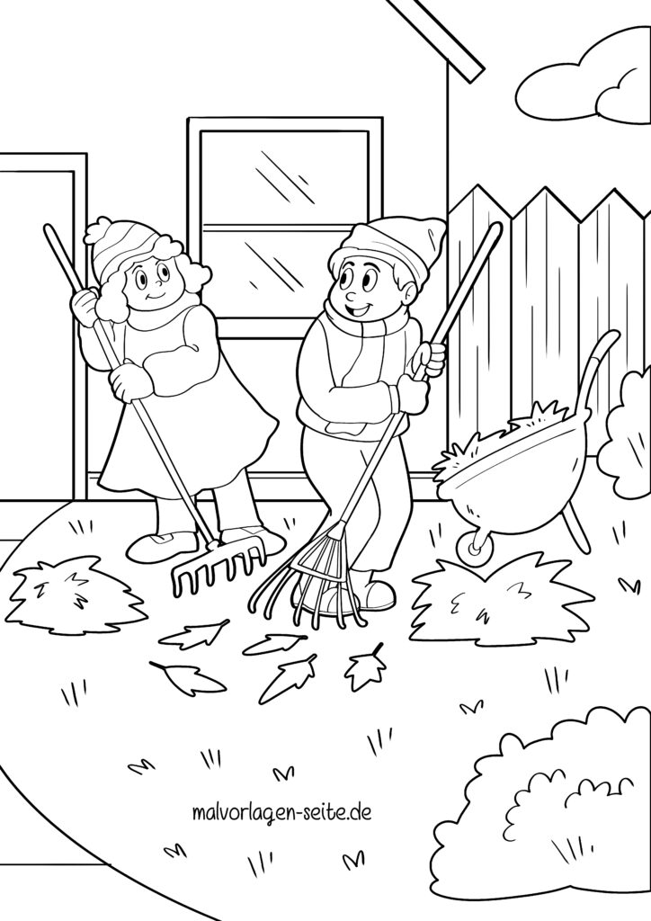  Malvorlage Herbst - Jetzt kostenlos herunterladen Bildidee 