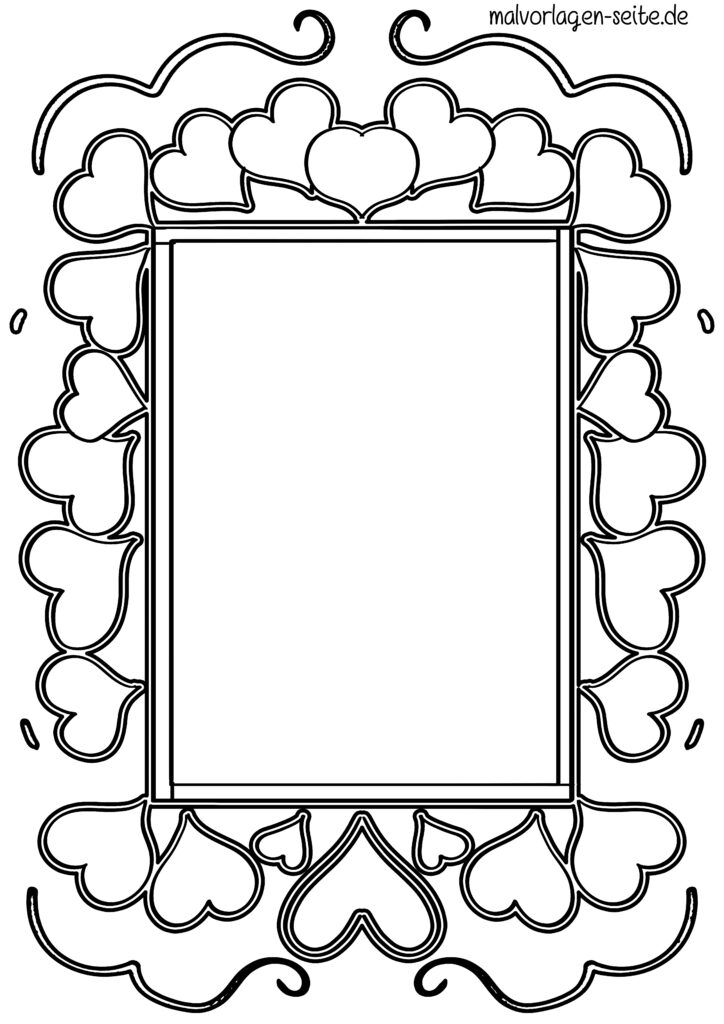  Foto zu Malvorlage Herze - Ausmalbild kostenlos herunterladen 
