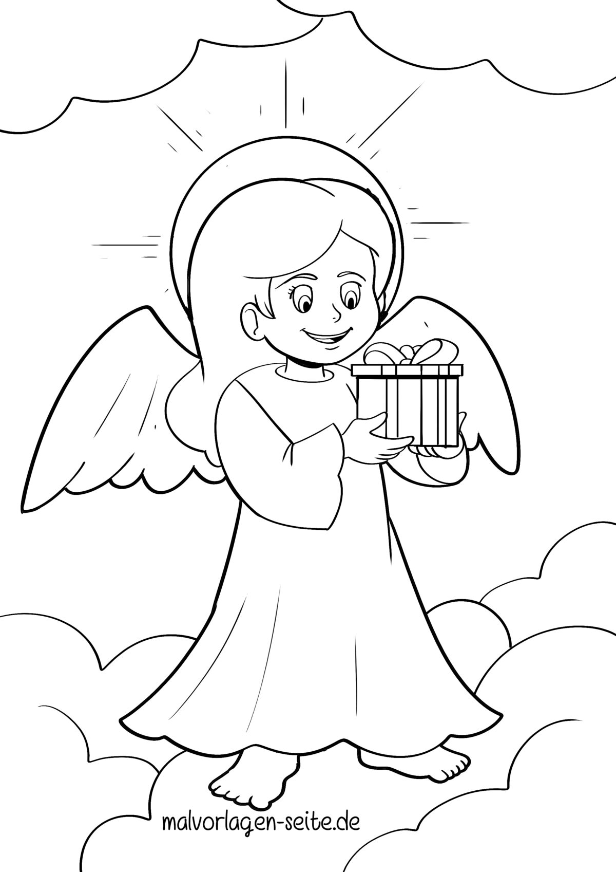  Kostenlose Vorlage Christkind - Weihnachtsengel Weihnachten Bildidee 