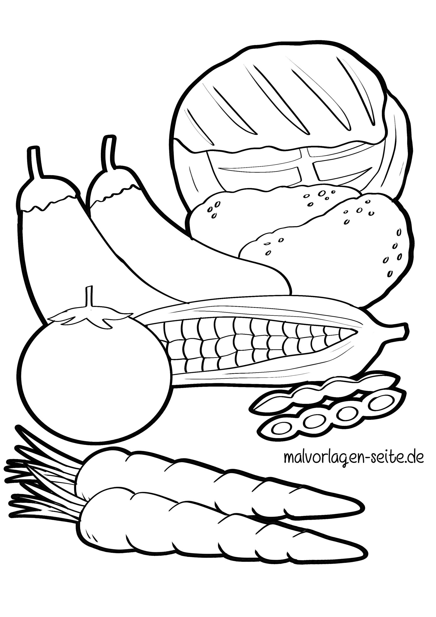 Malvorlage Gemüse