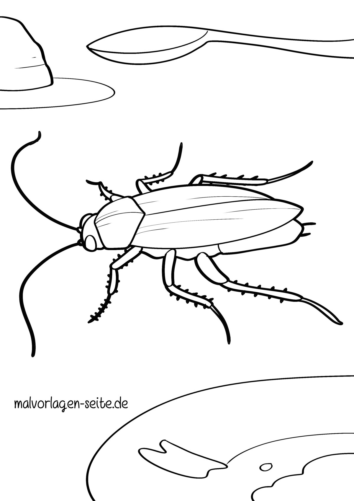 Malvorlage Kakerlake