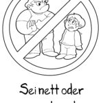 Anti Mobbing Vorlage Malvorlage Sei nett oder verschwinde