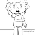 Malvorlage schwitzen