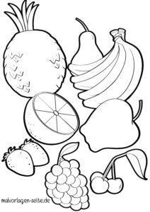 Malvorlage Obst