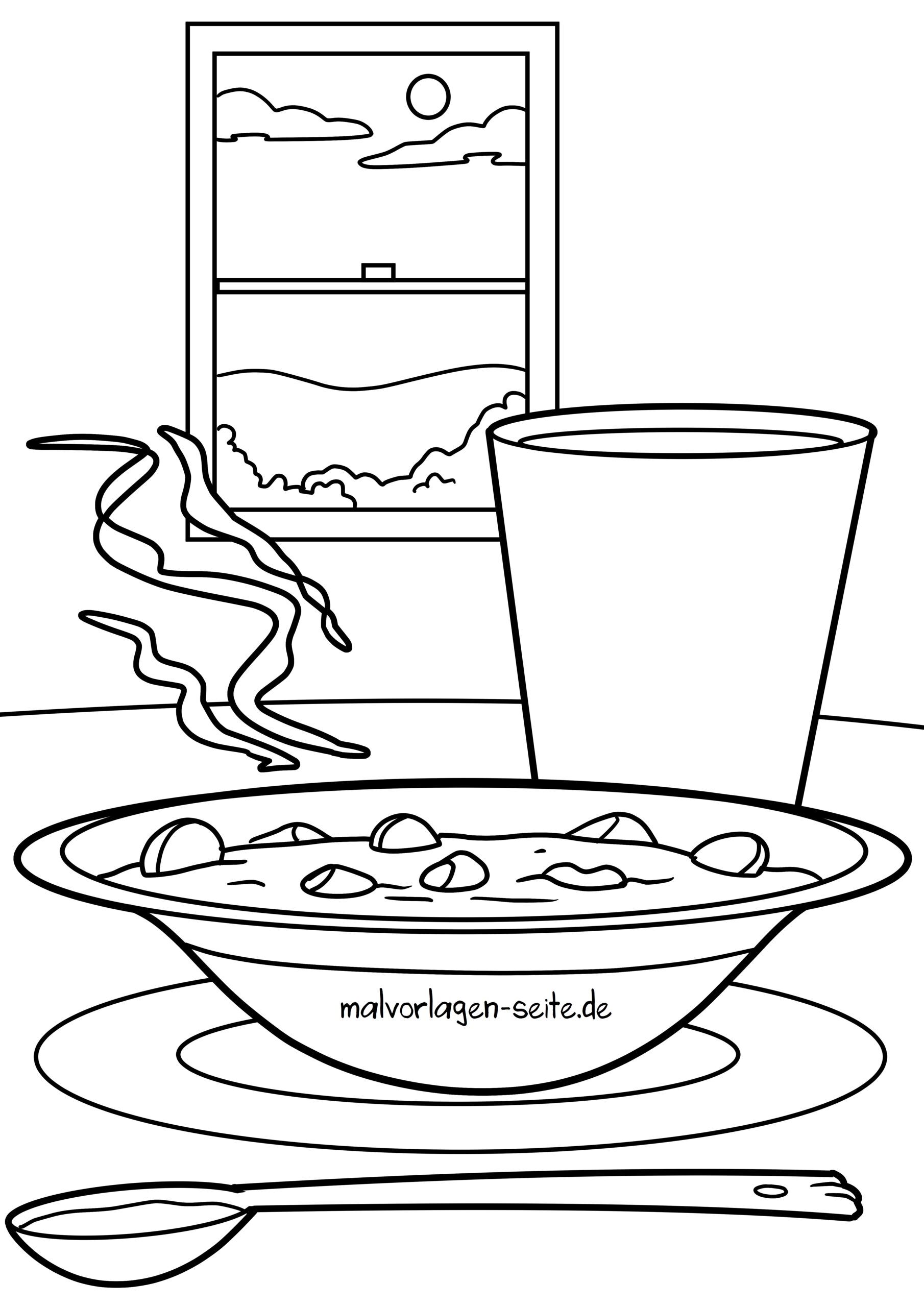 Malvorlage Suppe