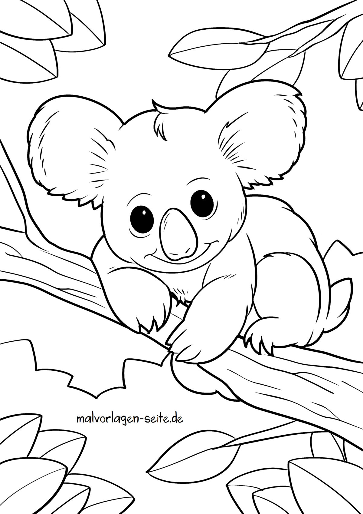 Malvorlage Koala