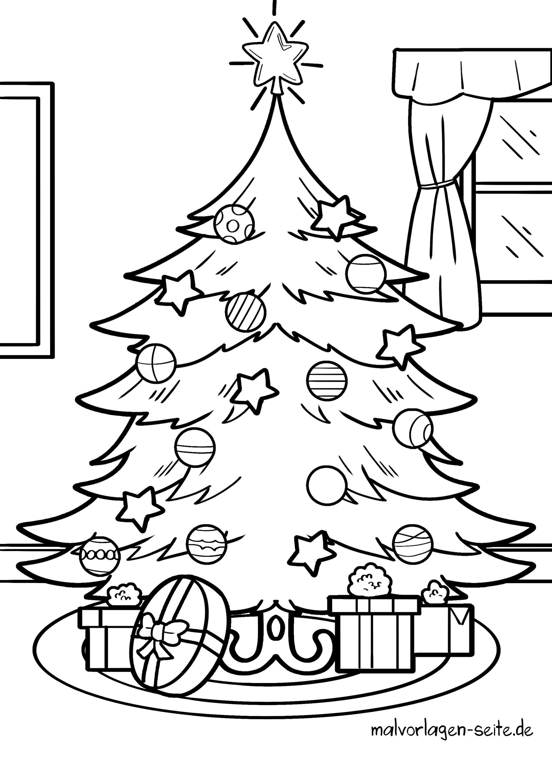 Malvorlage Weihnachtsbaum