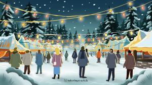 Weihnachtsmarkt Banner - Vorlage Weihnachten