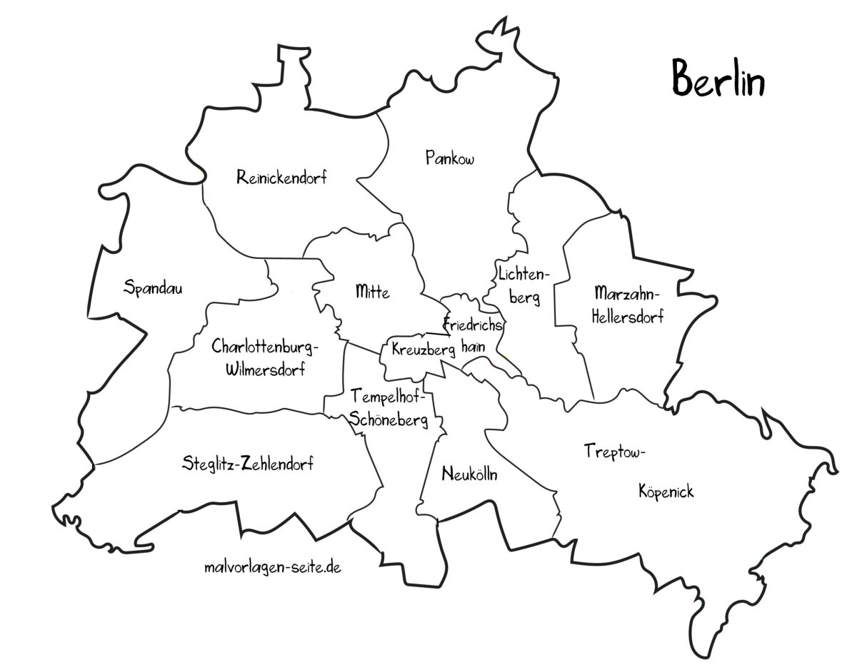 Landkarte Berlin