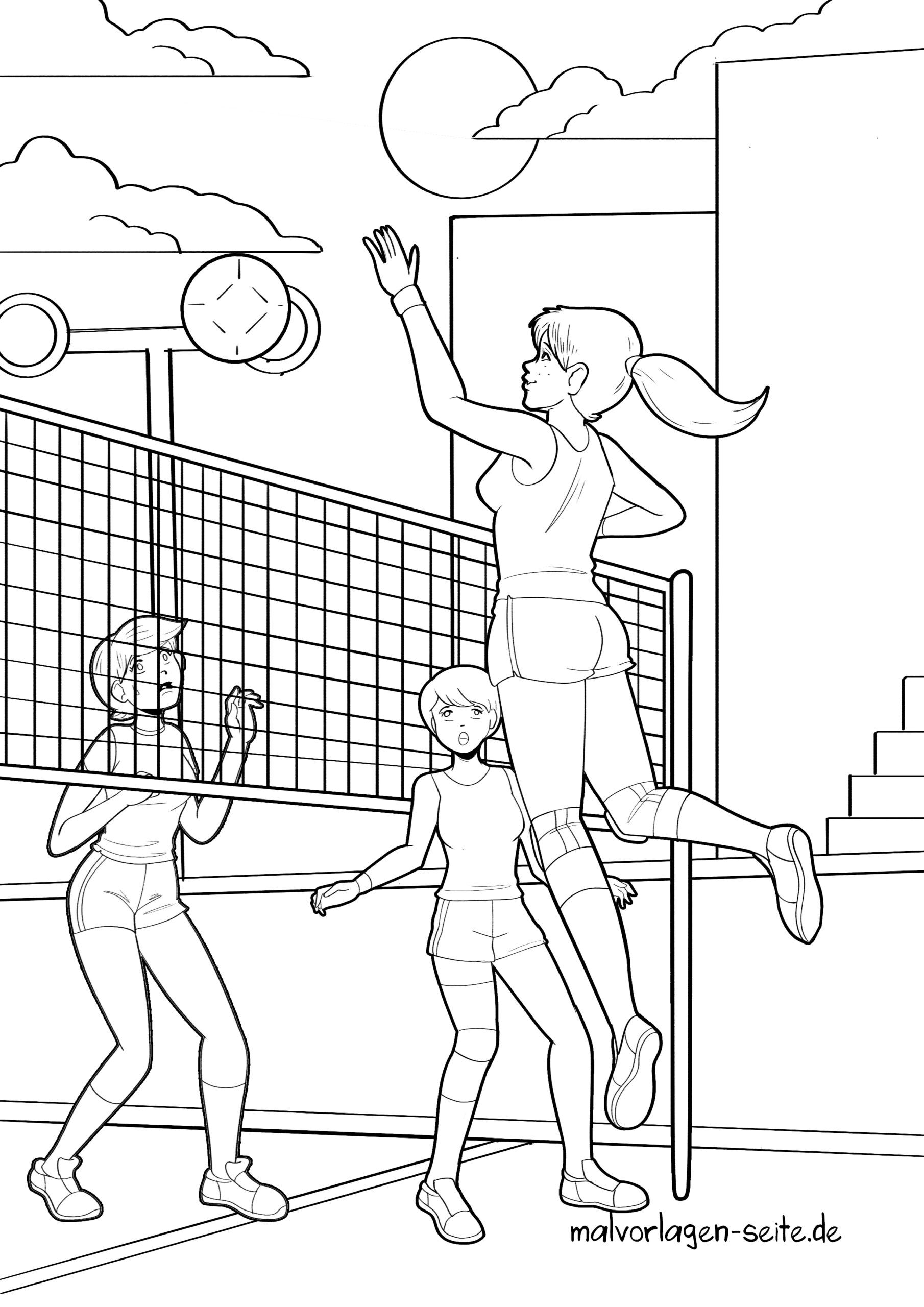 Malvorlage Volleyball