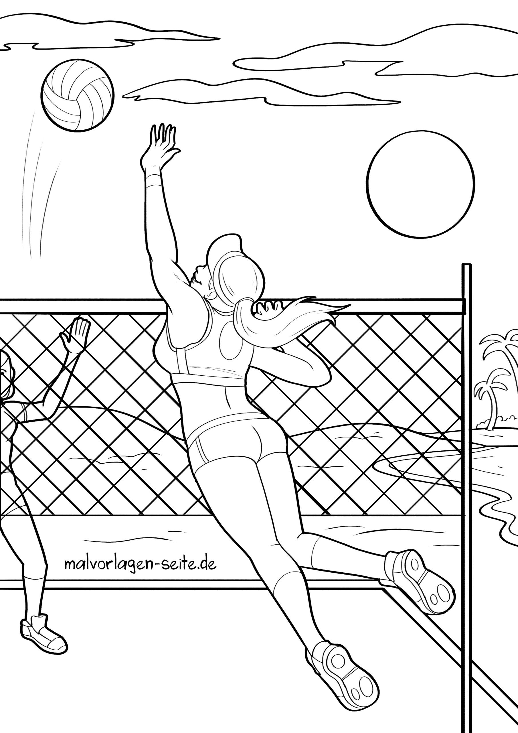 Malvorlage Volleyball