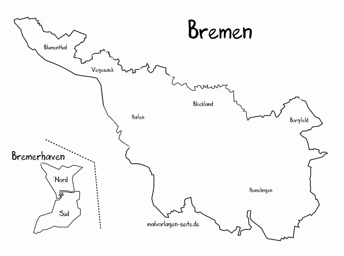 Landkarte Bremen