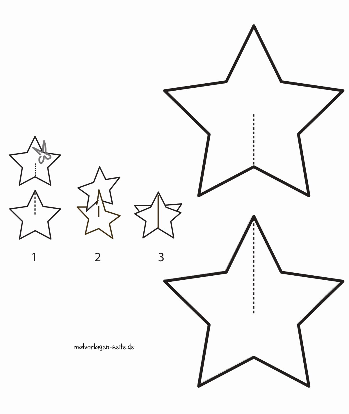  Stern Bastelvorlage 