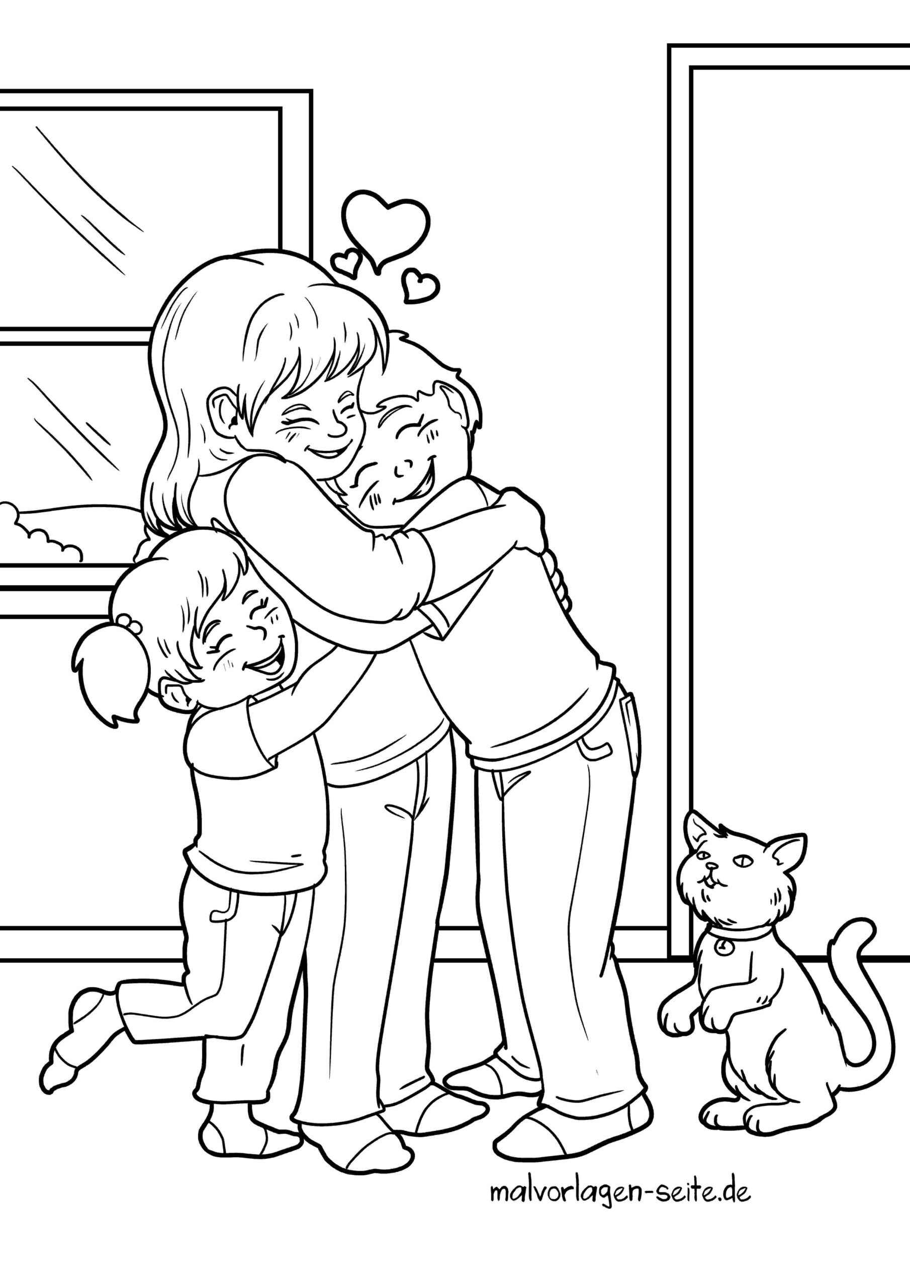 Malvorlage Freundschaft