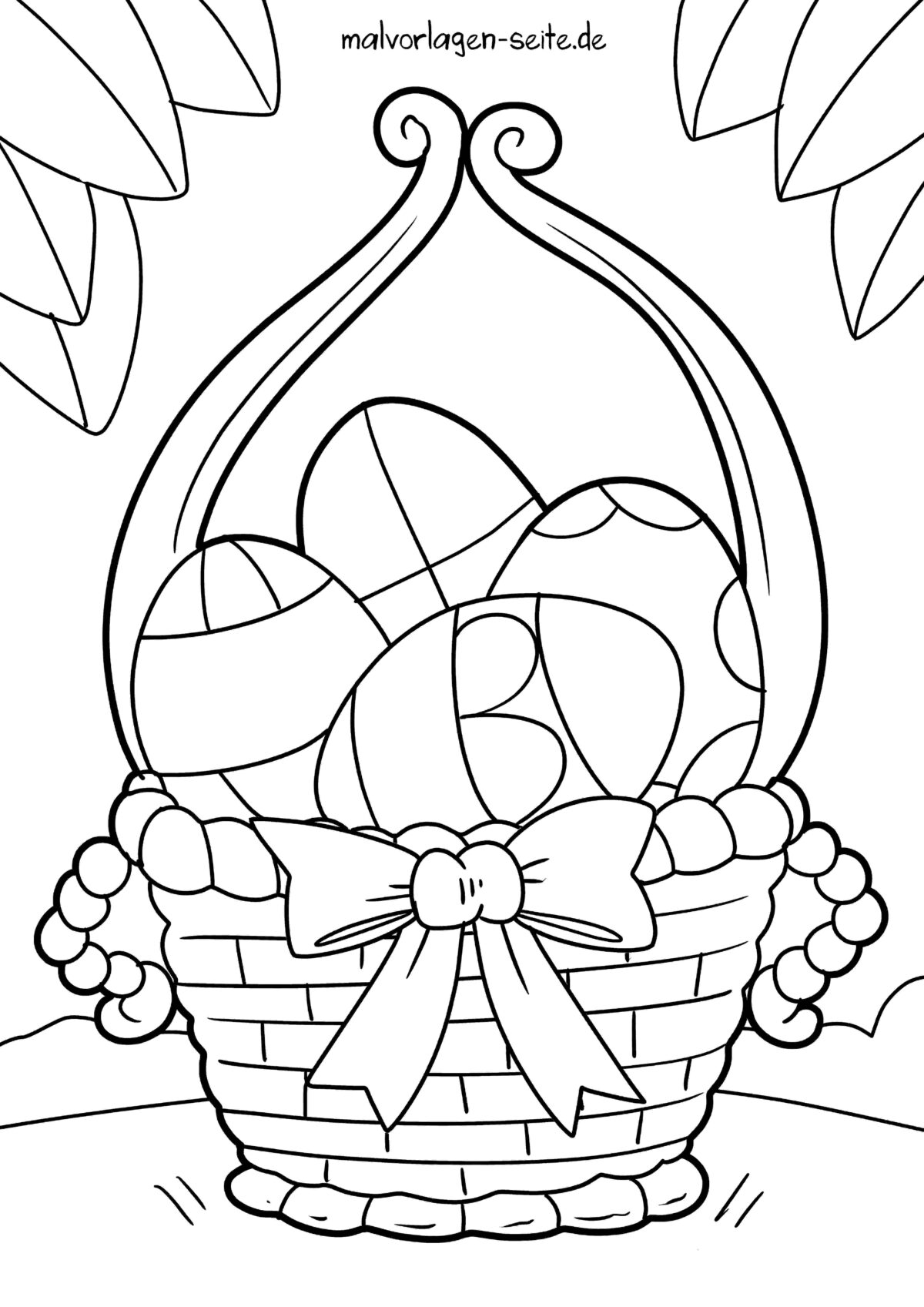 Malvorlage Ostereier