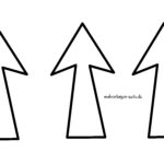 Malvorlage / Bastelvorlage Pfeile