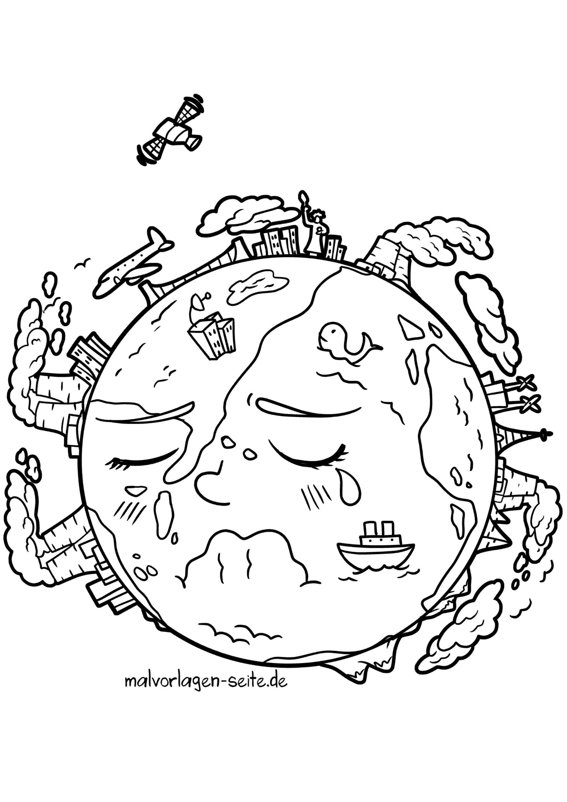 Malvorlage Umweltschutz