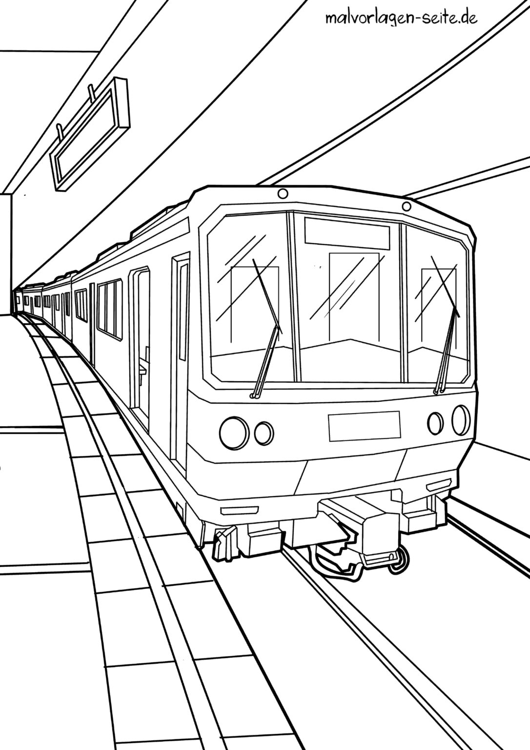  Ausmalbilder öffentliche Verkehrsmittel ÖPNV 