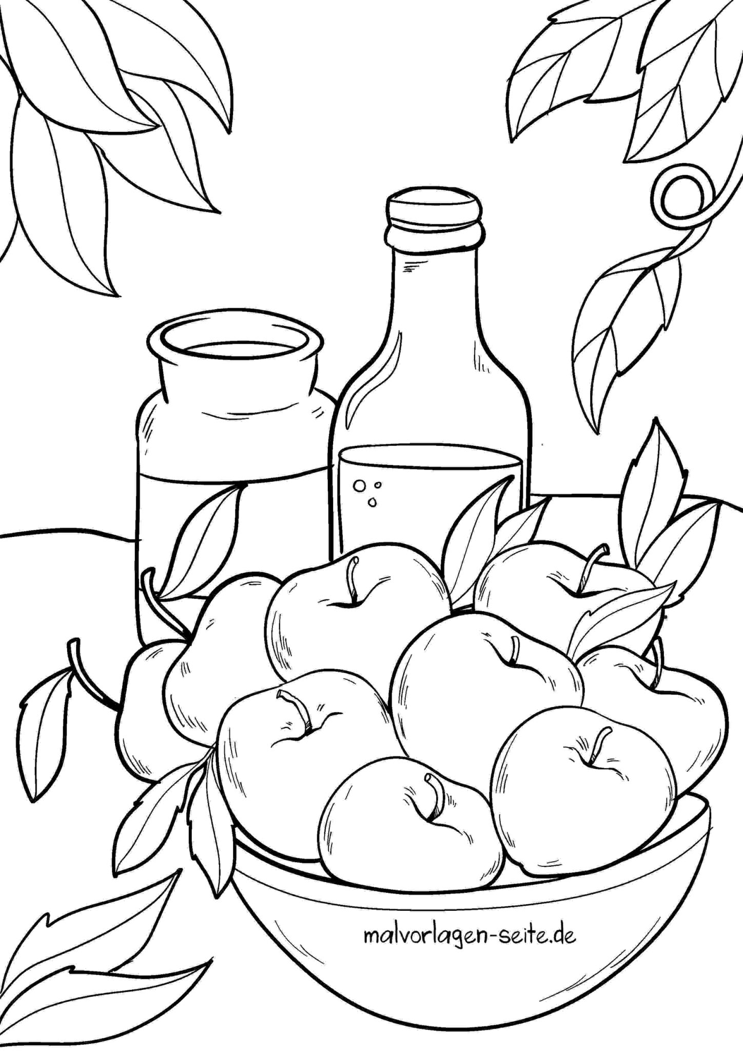  Foto zu Malvorlage Apfel - Jetzt kostenlos herunterladen 