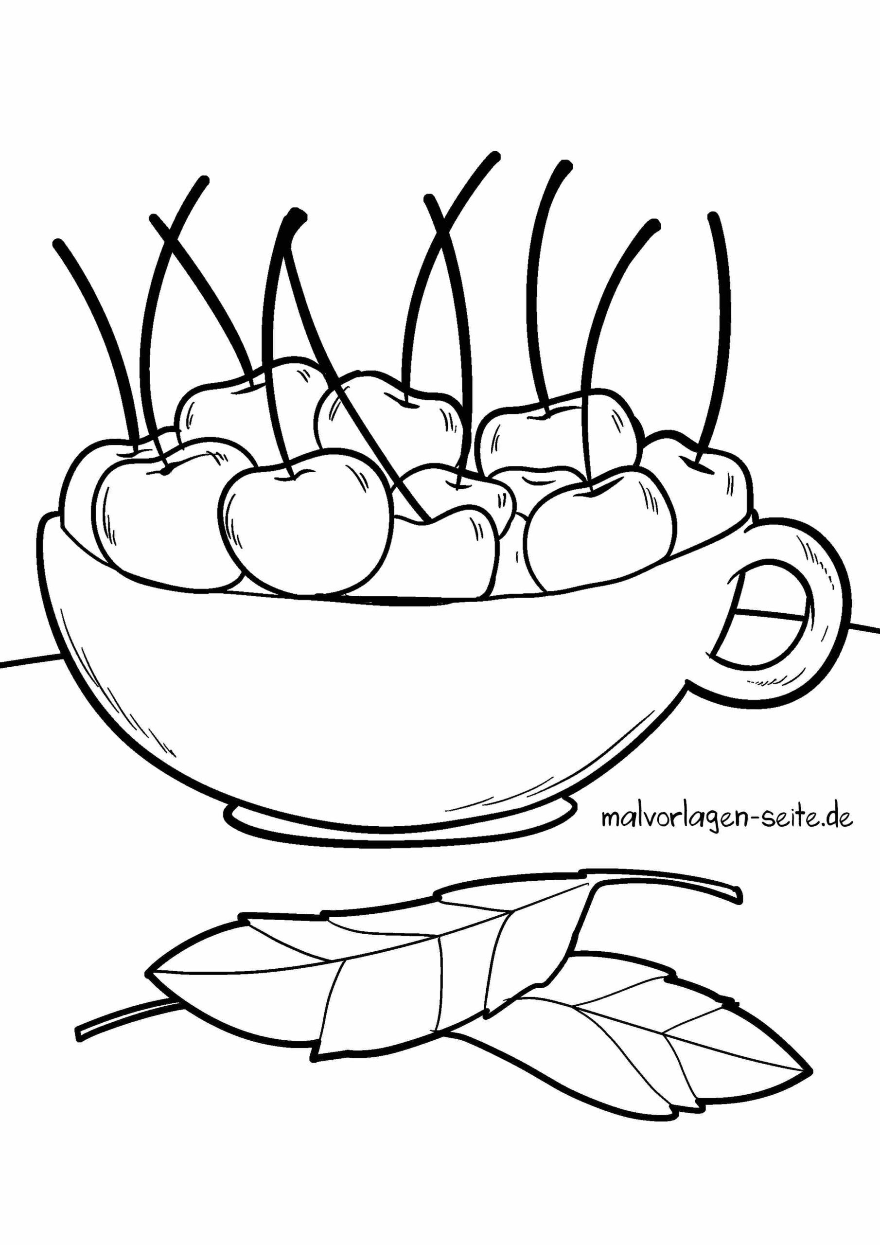 Malvorlage Kirschen