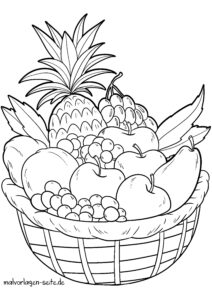 Malvorlage Obst