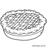 Malvorlage Apfelkuchen