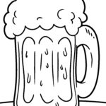 Malvorlage Bierglas - Bierkrug