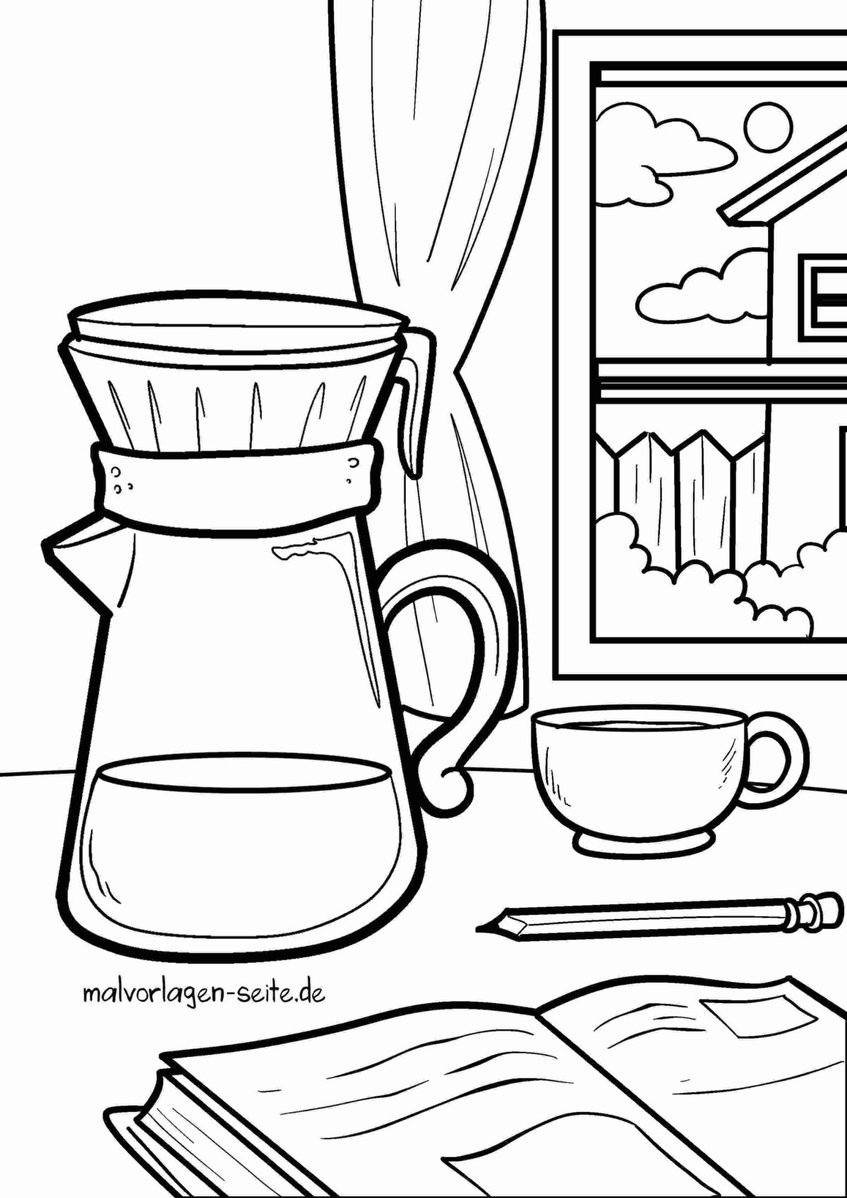 Malvorlage Kaffee
