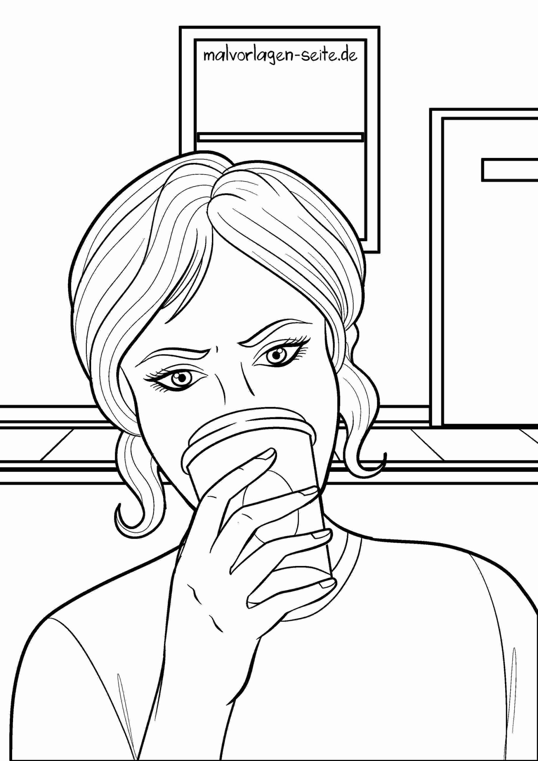 Malvorlage Kaffee
