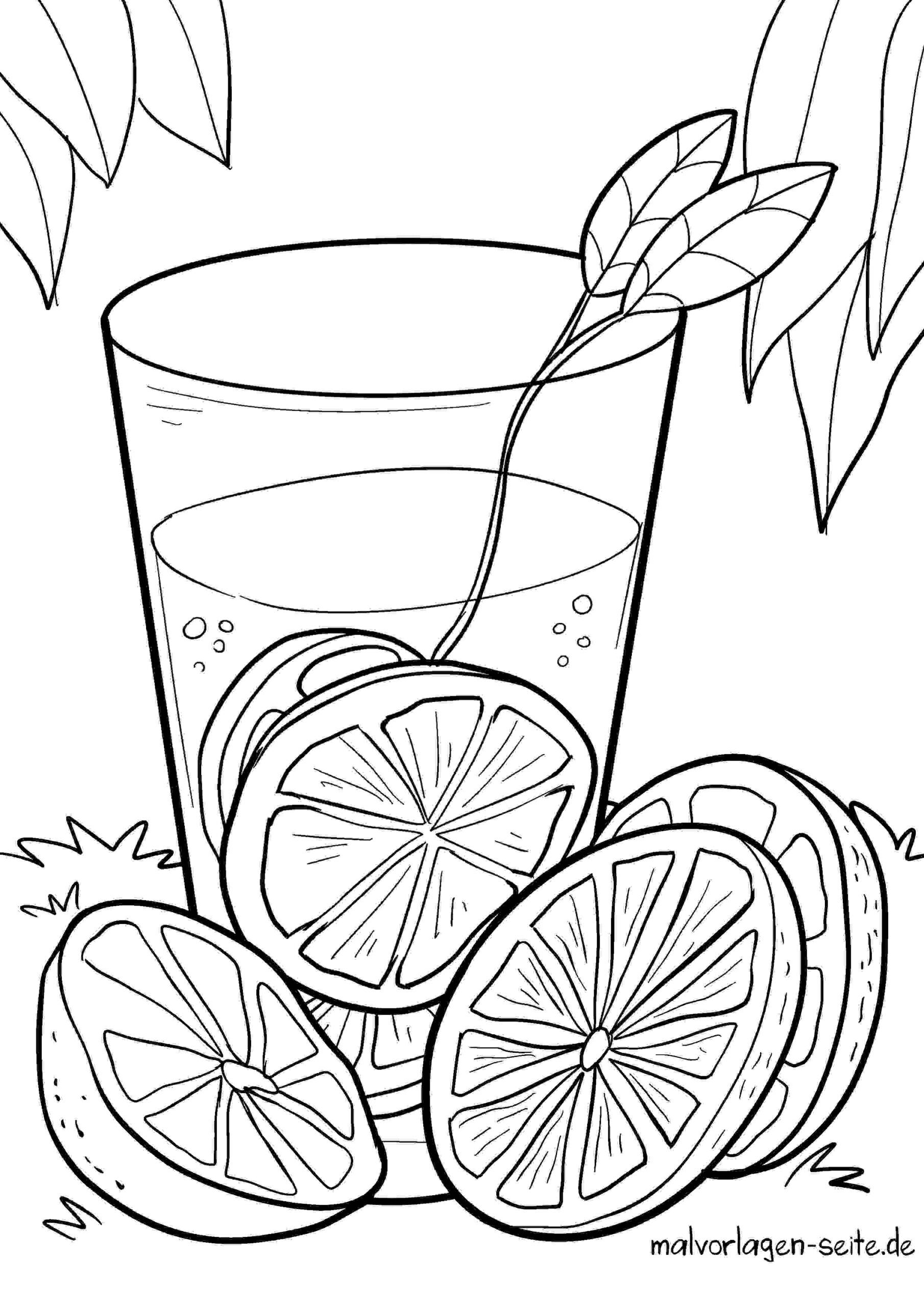 Malvorlage Orangensaft