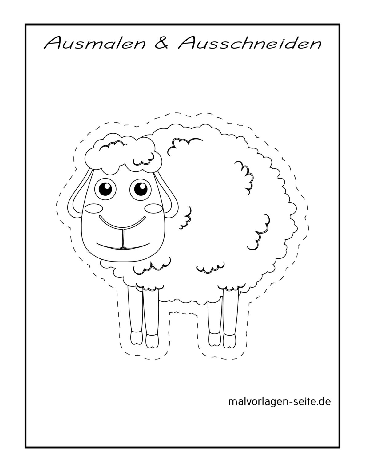  Malvorlage zum Ausschneiden - Ausmalbild kostenlos herunterladen 