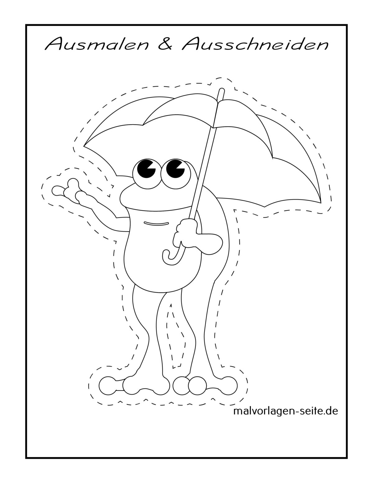  Ausschneiden - Schneiden mit der Schere lernen und üben Illustration 