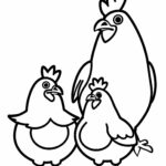 Malvorlage Hühner